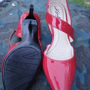 Life Stride Red Patent Heels